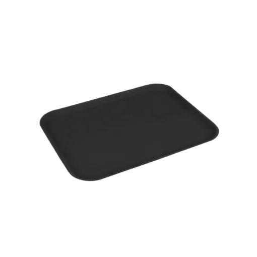 Bandeja rectangular antideslizante de fibra de vidrio