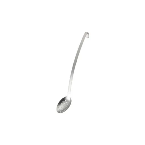 Cuchara perforada monobloc de acero inoxidable