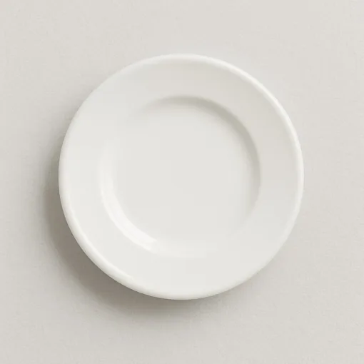 Plato pan ala ancha de porcelana. Modelo HORECA