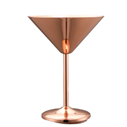Copa Martini cobre de acero inoxidable 18/10