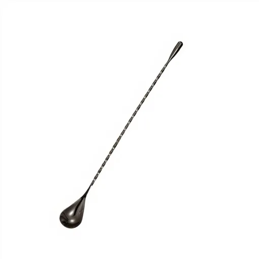 Cuchara negra para cóctel de acero inoxidable 18/10