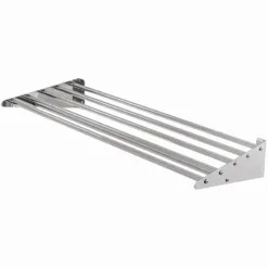 Estante tubular de acero inoxidable