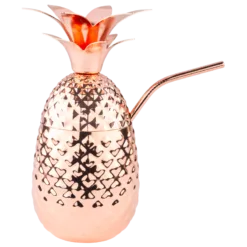 Vaso piña cobre de acero inoxidable 18/10