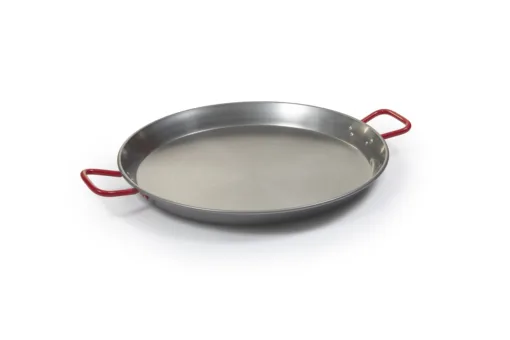 Paella valenciana de acero pulido