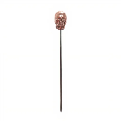 Palillo coctelero calavera 30 cm de acero inoxidable 18/10