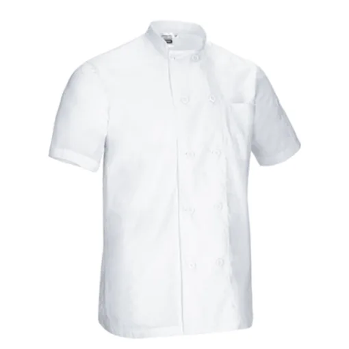 Chaqueta cocinero manga corta - Colores blanco y negro
