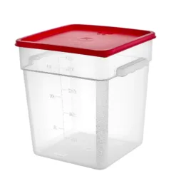 Contenedor PP cuadrado 17,2 Lt con tapa