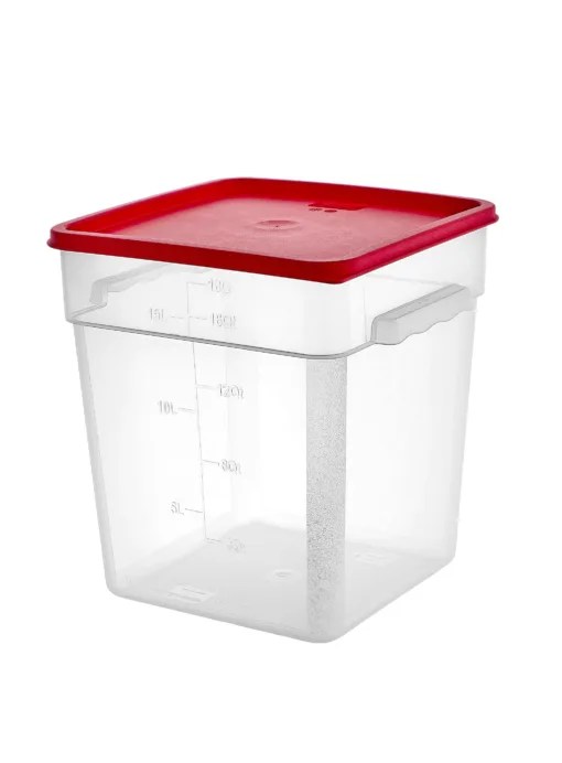 Contenedor PP cuadrado 17,2 Lt con tapa