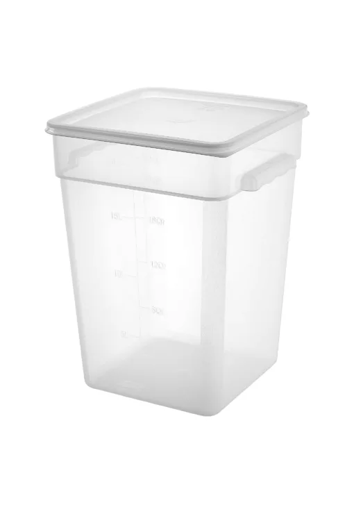 Contenedor PP cuadrado 20,8 Lt con tapa