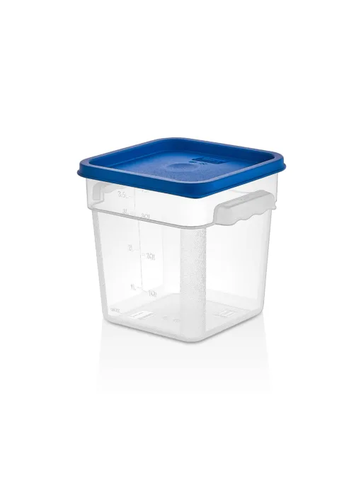 Contenedor PP cuadrado 3,8 Lt con tapa