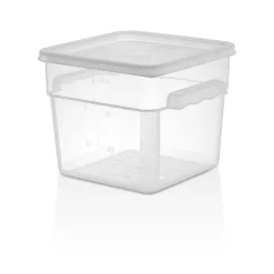 Contenedor PP cuadrado 5,7 Lt con tapa