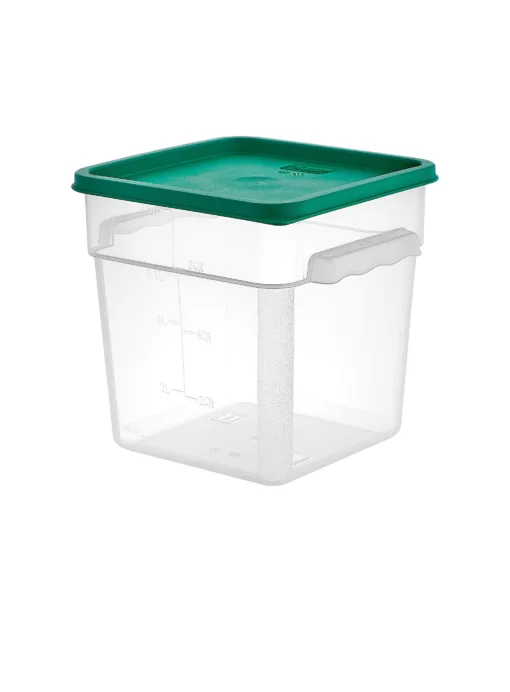 Contenedor PP cuadrado 7,6 Lt con tapa