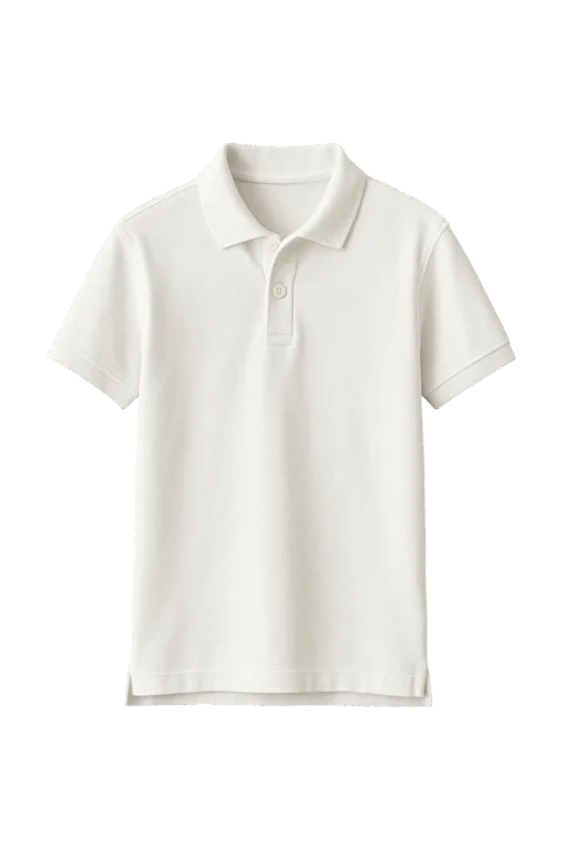 Polo manga corta - Colores blanco y negro