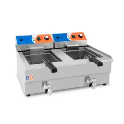 Alternative view of Freidora eléctrica doble con grifo de vaciado