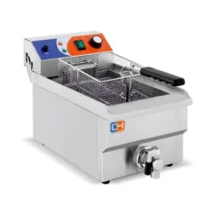 Freidora eléctrica con grifo de vaciado