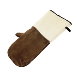 Par de manoplas de horno de cuero
