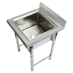 Alternative view of Fregadero individual sin estante de acero inoxidable