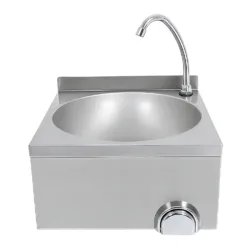 Alternative view of Lavamanos de rodilla de acero inoxidable