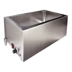 Baño María GN eléctrico con grifo