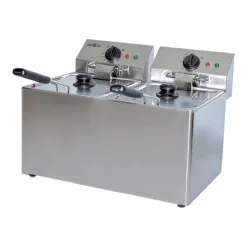 Freidora doble eléctrica - 8+8 litros