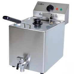 Freidora eléctrica con grifo - 8 litros