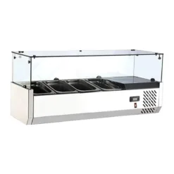 Vitrina refrigerada de ingredientes - 4 compartimentos