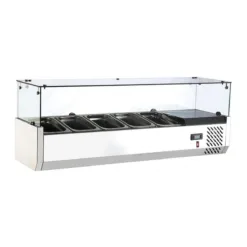 Vitrina refrigerada de ingredientes - 5 compartimentos